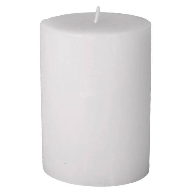 Stumpenkerze - Rustic - Ca. 7 X 8 Cm - Weiß 3 Stumpenkerze - Rustic - Ca. 7 X 8 Cm - Weiß