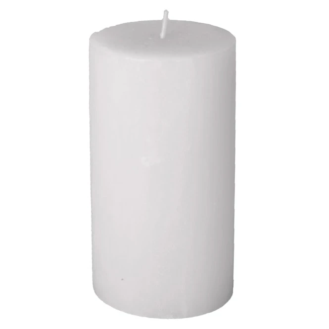 Stumpenkerze - Rustic - Ca. 7 X 13 Cm - Weiß 3 Stumpenkerze - Rustic - Ca. 7 X 13 Cm - Weiß