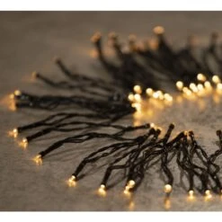 24er LED-Lichterkette - 1,80 M - Warmweiß - Schwarz -Saisonale Dekorationen 156101 156289 156292 1667841