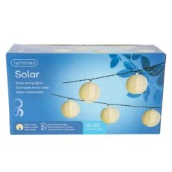 10er LED-Solarlichterkette - Lampions - Ca. 4,5 M -Saisonale Dekorationen 162518 1 neu