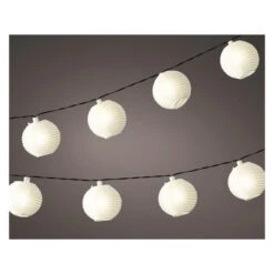 10er LED-Solarlichterkette - Lampions - Ca. 4,5 M -Saisonale Dekorationen 162518 3