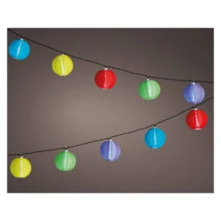 10er LED-Solarlichterkette - Lampions - Ca. 4,5 M - Bunt -Saisonale Dekorationen 162548 2