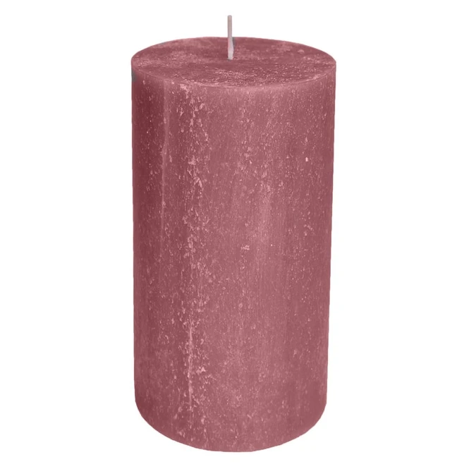 Stumpenkerze - Rustic - Ca. 7 X 13 Cm - Altrosa 3 Stumpenkerze - Rustic - Ca. 7 X 13 Cm - Altrosa