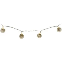 10er LED-Kugellichterkette - Ca. 130 Cm - Verschiedene Farben -Saisonale Dekorationen 1894971