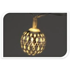 10er LED-Kugellichterkette - Ca. 130 Cm - Verschiedene Farben -Saisonale Dekorationen 18949721