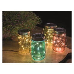 LED-Solarlampe - Aus Glas - 8 X 14 Cm - 1 Stück -Saisonale Dekorationen 194277 7