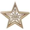 Standdeko - Stern - Aus Holz - 25 X 4,5 X 24 Cm -Saisonale Dekorationen 199624