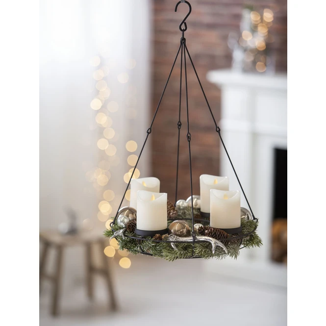 LED-Kerzen - 7,5 X 10 Cm - 4 Stück 4 LED-Kerzen - 7,5 X 10 Cm - 4 Stück – Bild 2