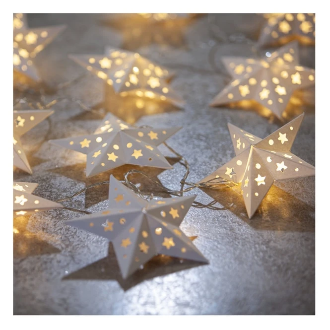 10er LED-Lichterkette - Sterne - 210 Cm 3 10er LED-Lichterkette - Sterne - 210 Cm