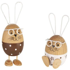 Dekohase - Aus Holz - 12 Cm - 1 Stück -Saisonale Dekorationen 204824 0