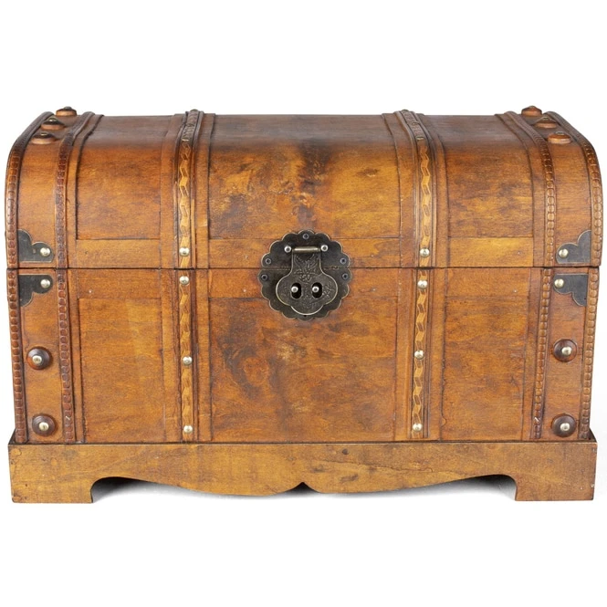 Truhe - Aus Holz - 51 X 28 X 31 Cm 4 Truhe - Aus Holz - 51 X 28 X 31 Cm – Bild 2