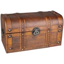 Truhe - Aus Holz - 40 X 21 X 22 Cm