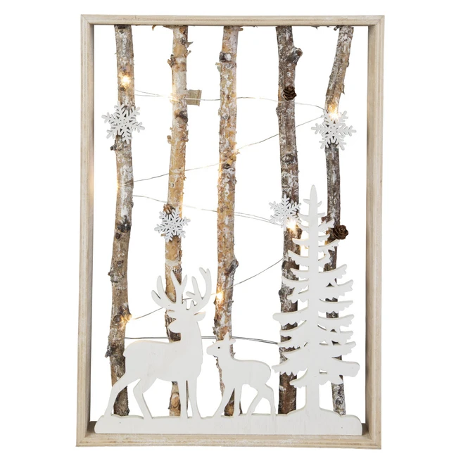 LED-Standdeko - Rentiere - Aus Holz - Ca. 28 X 4 X 40 Cm 3 LED-Standdeko - Rentiere - Aus Holz - Ca. 28 X 4 X 40 Cm