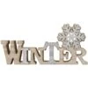 Deko-Schriftzug - Winter - Aus Holz - 28 X 2 X 13,5 Cm -Saisonale Dekorationen 210306 neu