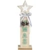 Standdeko - Stern - Aus Holz - 15 X 9 X 48 Cm -Saisonale Dekorationen 210485