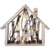 LED-Haus - Aus Holz - 35,5 X 6 X 32 Cm -Saisonale Dekorationen 211245