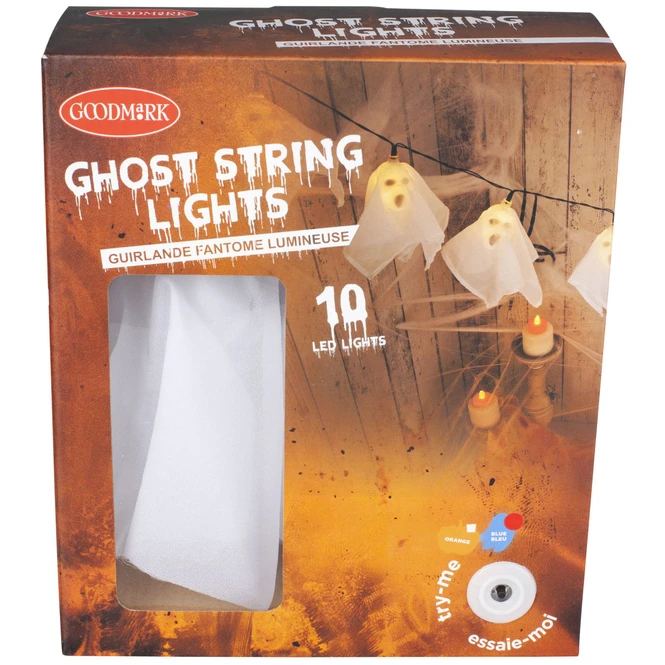 10er LED-Lichterkette - Geister - Ca. 175 Cm - 1 Stück 4 10er LED-Lichterkette - Geister - Ca. 175 Cm - 1 Stück – Bild 2