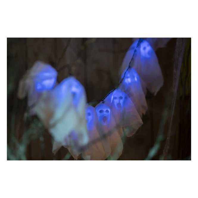 10er LED-Lichterkette - Geister - Ca. 175 Cm - 1 Stück 3 10er LED-Lichterkette - Geister - Ca. 175 Cm - 1 Stück