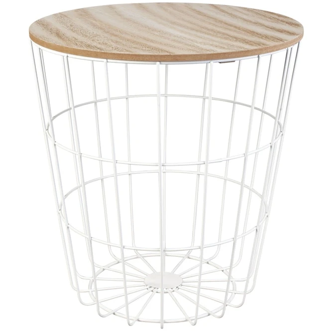 Beistelltisch - Ø = Ca. 39 Cm - Weiß 3 Beistelltisch - Ø = Ca. 39 Cm - Weiß