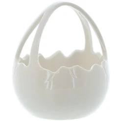 Dekokörbchen - Aus Keramik - Ca. 13 X 12 X 15 Cm