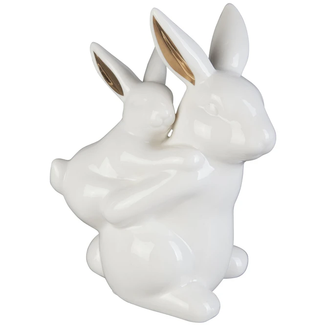 Dekohasen - Aus Keramik - 12,5 X 9 X 16,5 Cm 3 Dekohasen - Aus Keramik - 12,5 X 9 X 16,5 Cm