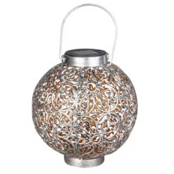 LED-Solarlaterne - Ca. 20,5 X 20,5 X 32,5 Cm - 1 Stück -Saisonale Dekorationen 214176 2 neu