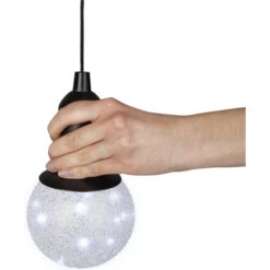 LED-Kugel - Ø = Ca. 15 Cm - Silber