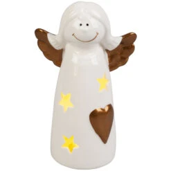 Engel - Aus Keramik - Ca. 10,5 X 7 X 16,5 Cm -Saisonale Dekorationen 218247