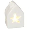LED-Teelicht - Stern - Aus Keramik - Ca. 4,5 X 4,5 X 7 Cm 2 LED-Teelicht - Stern - Aus Keramik - Ca. 4,5 X 4,5 X 7 Cm -Saisonale Dekorationen 218282