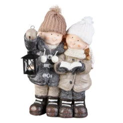 Winterkinder - Aus Magnesia - Ca. 33 X 22 X 47 Cm