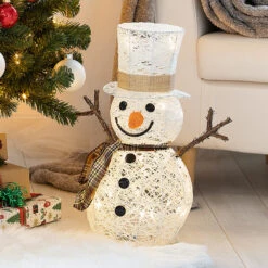 LED-Schneemann - Ca. 50 Cm -Saisonale Dekorationen 218420 2 neu