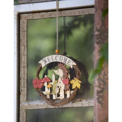 Dekohänger - Kranz - Aus Weide - Ø = 17 Cm