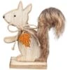 Eichhörnchen - Aus Holz - Ca. 12,5 X 4 X 14 Cm -Saisonale Dekorationen 218954
