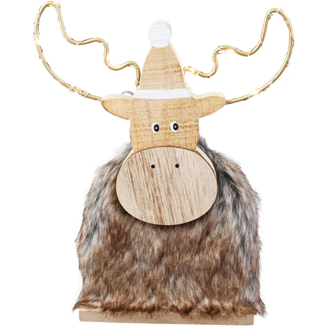 Rentier - Aus Holz - Ca. 13 X 5 X 24 Cm 3 Rentier - Aus Holz - Ca. 13 X 5 X 24 Cm