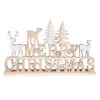 Deko-Schriftzug - Merry Christmas - Aus Holz - Ca. 30 X 4 X 18 Cm -Saisonale Dekorationen 218992