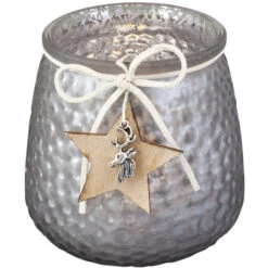 Teelichtglas - Stern - Ca. 9,5 X 9,5 X 10 Cm - 1 Stück -Saisonale Dekorationen 219003 1