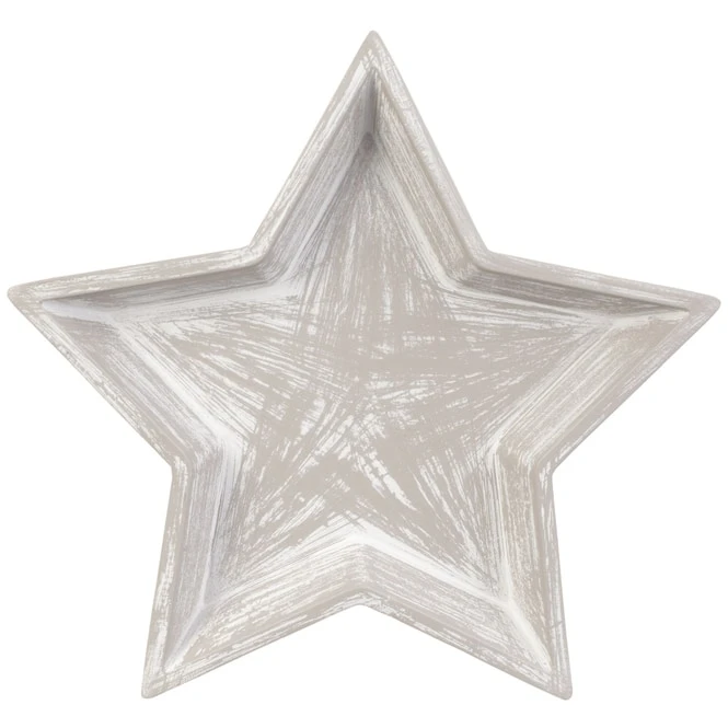 Dekoteller - Stern - Aus Holz - Ø = Ca. 31,5 Cm 4 Dekoteller - Stern - Aus Holz - Ø = Ca. 31,5 Cm – Bild 2