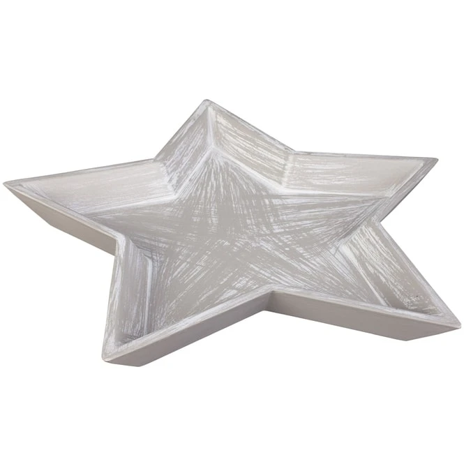 Dekoteller - Stern - Aus Holz - Ø = Ca. 31,5 Cm 3 Dekoteller - Stern - Aus Holz - Ø = Ca. 31,5 Cm