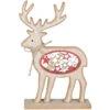 Rentier - Aus Holz - Ca. 17 X 4 X 23,5 Cm -Saisonale Dekorationen 219033