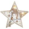 LED-Standdeko - Stern - Aus Holz - Ca. 27,5 X 4,5 X 26 Cm -Saisonale Dekorationen 219052