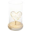 LED-Zylinder - Herz - Aus Glas - Ca. 11,5 X 17 Cm -Saisonale Dekorationen 219129