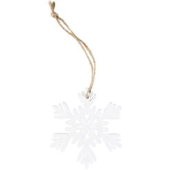 Dekohänger - Schneeflocken - Aus Holz - Ø = Ca. 6 Cm - 15 Stück -Saisonale Dekorationen 219184 3