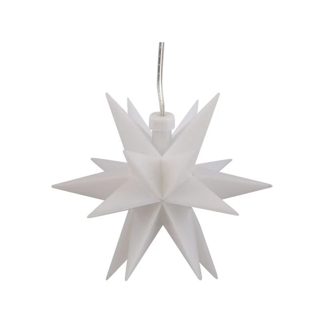 LED-Stern - Ø = 12 Cm - Weiß 6 LED-Stern - Ø = 12 Cm - Weiß – Bild 4