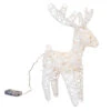 Rentier Weiß Mit LED - Aus Papierseil - 33 Cm 1 Rentier Weiß Mit LED - Aus Papierseil - 33 Cm -Saisonale Dekorationen 219560 4016096385552 mica living rentier 01