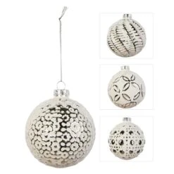 Christbaumkugel - Aus Glas - Ø = Ca. 8 Cm - 1 Stück -Saisonale Dekorationen 219635 0