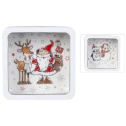 Gebäckdose - Weihnachten - Ca. 17,5 X 17,5 Cm - 1 Stück -Saisonale Dekorationen 219724