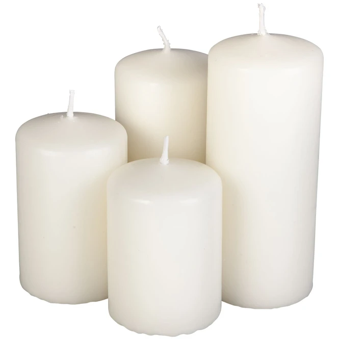Stufenkerzen - Ø = Ca. 5 Cm - 4 Stück - Weiß 5 Stufenkerzen - Ø = Ca. 5 Cm - 4 Stück - Weiß – Bild 3