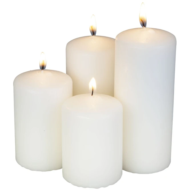 Stufenkerzen - Ø = Ca. 5 Cm - 4 Stück - Weiß 3 Stufenkerzen - Ø = Ca. 5 Cm - 4 Stück - Weiß