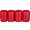 Stumpenkerzen - Ca. 5 X 8 Cm - 4 Stück - Kaminrot -Saisonale Dekorationen 222669 1