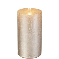 Stumpenkerze - Nova - Ca. 6 X 11 Cm - Gold -Saisonale Dekorationen 222680 2